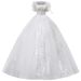High End French Style Bridal Dress New Long Train Luxury Texture Wedding Gown For Pregnant Women And Petite Women_ecoleips.com
