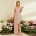 Women's slim fit fishtail sexy backless ladylike party dress _ecoleips.com