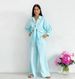 Women's Clothing New Casual Suit 100% Cotton Double Layer Corrugated Lapel Shirt + Pocket Wide Leg Pants_ecoleips.com