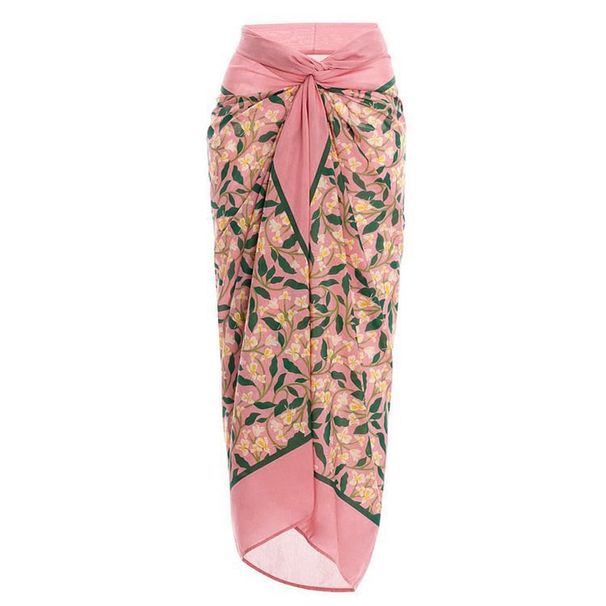 Women's Clothing Gathered Three Piece Bikini Sexy High Waist Bikini Split Swimsuit Women's Suit Mesh Long Skirt_ecoleips.com
