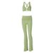 Best-Selling Women's Clothing 2025 Autumn New Fashion Sports Yoga Vest Slim-Fit Pants Set Wholesale_ecoleips.com