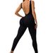 Women's Clothing U Shaped Backless Sexy Jumpsuit For Women With Double Shoulder Straps Fitness Jumpsuit Trousers Body Shaping Yoga Clothes_ecoleips.com