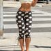 Women's Sexy Fashion Irregular Polka Dot Print Slim Casual Capri Pants Style Spring Arrival_ecoleips.com