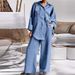 Women's Clothing Printed Shirt Printed Trousers Set_ecoleips.com