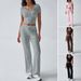 Diyun 2025 Spring/Summer European American Women's Clothing Y2K Sports Casual Style U-Neck T-Shirt And_ecoleips.com