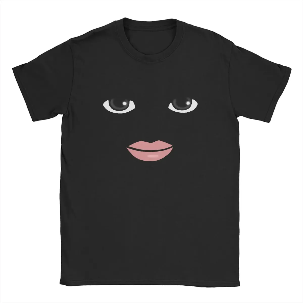 Round Neck Short Sleeve Clothing Summer Novelty Harajuku Streetwear Robot Robloxs Woman Face Game Tshirt Aesthetic Clothes_ecoleips.com