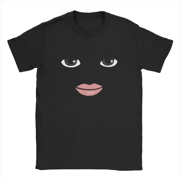 Round Neck Short Sleeve Clothing Summer Novelty Harajuku Streetwear Robot Robloxs Woman Face Game Tshirt Aesthetic Clothes_ecoleips.com
