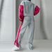 Women's Casual Striped Denim Pants Set Comfortable Fashionable Pant Sets_ecoleips.com