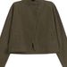 Gumanqu Retro Coffee Color Denim Short For Women, New Spring And Autumn Design, Loose Stand Collar Workwear Jacket Top_ecoleips.com