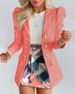 Women's Long Sleeve Blazers Streetwear Flower_ecoleips.com