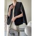 Sinan Elegant High-End Design Small Stature Cape Blazer Women's Coat Autumn Winter New SN1112_ecoleips.com