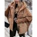 Oversized Quilted Jacket For Women – Lightweight Long Coat With Color Block Design (Black/ Beige/ Grey/ Dark Khaki, Sizes S-Xxxl)_ecoleips.com