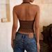 Women's Polka Dot Slim Fit Sleeveless Camisole Top Halter Neck Backless European American Style Hot Item 2026 Cross Border Fashion_ecoleips.com