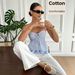Retro Plaid Strapless Camisole for Women with Adjustable Shoulder Straps Sweet And Spicy Short Top in Stock_ecoleips.com