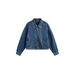 Autumn New Women's Trendy Denim Jacket European And American Street Style Cotton Long Sleeve Turn down Collar_ecoleips.com