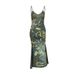 PB228 Fashionable Summer Elegant Style Women's Slim Fit Strap V-Neck Mermaid Dress_ecoleips.com