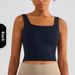 Feel Women's One Piece Yoga Sports Bra Sleeveless Fitness Vest With Fixed Cup Wide Shoulder Straps Polyester_ecoleips.com