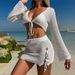 Sexy Strappy Bikini Set – Halter Neck & High-Waist Skirt (S/M/L, White/Black/Beige)"_ecoleips.com
