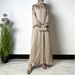 Verve 4632 New Fashion Loose 2025 Bright Satin Diamond Strip Outer Connected Skirt Long Dress Robe Ethnic Costume Set_ecoleips.com