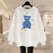 2023 Women's Loose Casual Fleece Lined Thickened Cotton Sweater Pure Cotton Autumn Winter Versatile Top for Women_ecoleips.com
