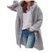 Women's Clothing Casual Style Trench Coat Long Sleeves Loose Fit Autumn Street Style Outerwear_ecoleips.com