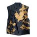 National fashion style vest jacket, heavy industry crane embroidery new Chinese style loose lace vest for women_ecoleips.com
