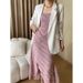 Sinan Wrinkle Texture French Linen Blend Thin Blazer Autumn Winter New SN5012_ecoleips.com