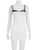 Lace Patchwork Spaghetti Dresses For Women Fashion Sexy Club Y2K Sleeveless Slash Neck Skinny Mini Vestidos Robes Female Bodycon_ecoleips.com