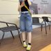 High Waisted Cropped Jeans Women's plus Size Stylish Design Loose Fit Slimming Straight Leg Wide Leg mid Length New Summer 2026 Style_ecoleips.com