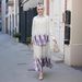 Modest Set Women's 3D Print Set – Gradient Ombre Blouse & Flared Maxi Skirt With Rhinestone Detailing– Elegant Alternative For Special Occasions_ecoleips.com