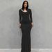 Women's Clothing Long Dress Casual Slim Long Sleeved Home Dress_ecoleips.com