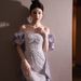Women's Clothing Purple Fishtail Evening Dress New Heavy Pearl French Host One Shoulder Toast Dress Light Wedding Dress_ecoleips.com