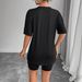 Women's Casual Round Neck Short Sleeve T-Shirt Multi-Color American Style Simple Fashionable Sports Top Solid Printed Loose Fit_ecoleips.com