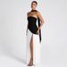 In-stock European American Cross-border 2025 Summer High-end Elegant Dress With Off-the-shoulder Neckline, Slim Fit, And_ecoleips.com