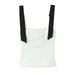 Bow Detail Stretch Tank Top | Elegant Women's Summer Casual Sleeveless Blouse Breathable Polyester Blend_ecoleips.com
