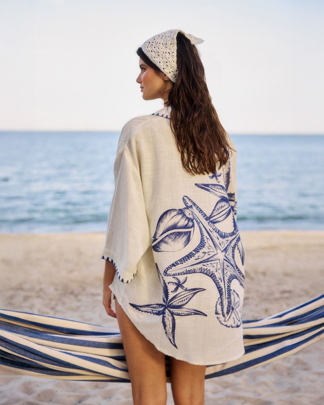 Women's Clothing Fashion Linen Casual Versatile Shirt Cardigan Skirt Set Women's Clothing_ecoleips.com