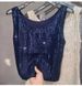 Women's Clothing Sequined Camisole Top American Style Sleeveless Inner Clothing Sexy Mature New_ecoleips.com