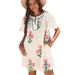 Aria Basics Aria Basics European American Fashion Floral Print Puff Sleeve For Women, 2025 Summer New Style, Fresh And Simple Color-blocking_ecoleips.com