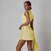 Women's Deep V Neck Single-Breasted Vest And Pleated Mini Skirt Set Casual Elegant Two-Piece Outfit_ecoleips.com