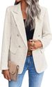 2025 New Autumn Women's Coarse Woolen Suit Jacket Fashionable Casual Top Pocket_ecoleips.com