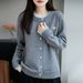 Korean-style Autumn And Winter Fashion Knitted Cardigan Sweater Jacket Women, 25 New Models, High-end Casual Outerwear_ecoleips.com