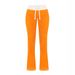 Women's Clothing Fashion Sexy Hot Girl Letter Patch Short Sleeved V Neck Navel Baring Sports Short Sleeved Street Wear Trousers Suit_ecoleips.com