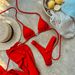 Women’s Clothing Drawstring Bikini Three Piece Metal Buckle Solid Color Split Swimsuit Female_ecoleips.com