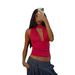 Retro Blue Plaid V Neck Halter Top Women's Summer Wear Ruffled Design Sleeveless Backless Sexy Style_ecoleips.com