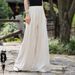 Women's Clothing Textured Linen Versatile Version Lengthen Legs Elegant and Chic Women's Skirt Pants Wide-leg Pants_ecoleips.com