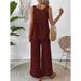 Women New Solid Color Black Hollow Lace Suit_ecoleips.com