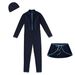 Women's Clothing Swimsuit Long Sleeve Trousers Sunscreen Ladies Conservative Swimsuit Convenient All Match One Piece_ecoleips.com
