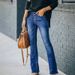 Women’s Clothing New Arrival Standalone Ladies Stretch Slim Flared Denim Trousers Super Hot_ecoleips.com