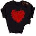 Independent Brand Fashion Simple Loose Butterfly Heart Short-sleeve T-shirt For Women_ecoleips.com