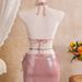 New 2026 Sexy Glittering Three Piece Swimsuit Bikini European American Style Floral Embroidery Cross Border E-commerce Women's Clothing_ecoleips.com